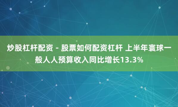 炒股杠杆配资 - 股票如何配资杠杆 上半年寰球一般人人预算收入同比增长13.3%